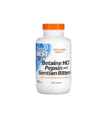 Betaine HCL, Pepsin and Bitterroot 360 szt. - Doctor's Best 1
