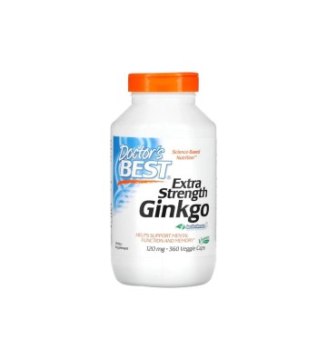 Ekstra silny wyciąg z Ginkgo biloba 120 mg 360 wegetariańskich kapsułek
