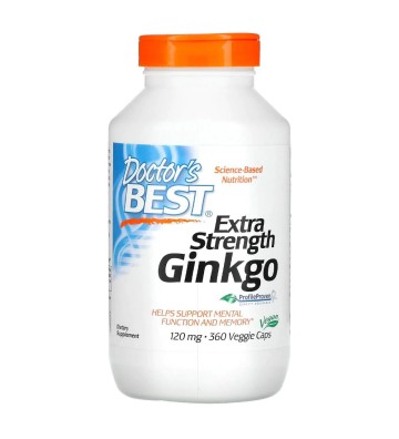 Ekstra silny wyciąg z Ginkgo biloba 120 mg 360 szt. - Doctor's Best 3