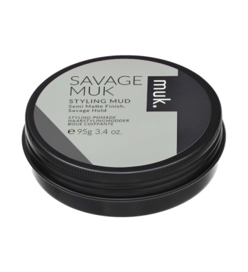 Muk Savage - glinka "dziki chwyt", półmatowe wykończenie 95g - muk Haircare