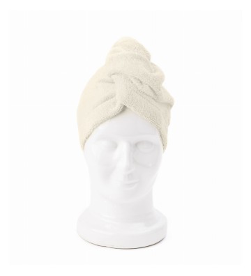 Turban- ręcznik do włosów z wiskozy bambusowej i alg założony