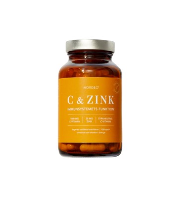 Dietary supplement Vitamin C & Zinc 100 capsules. - Nordbo 1