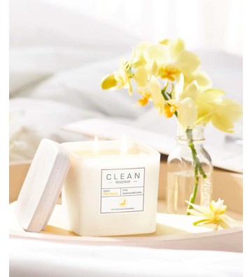 Clean Space Fresh Linens soy scented candle 227g - Clean Reserve 2