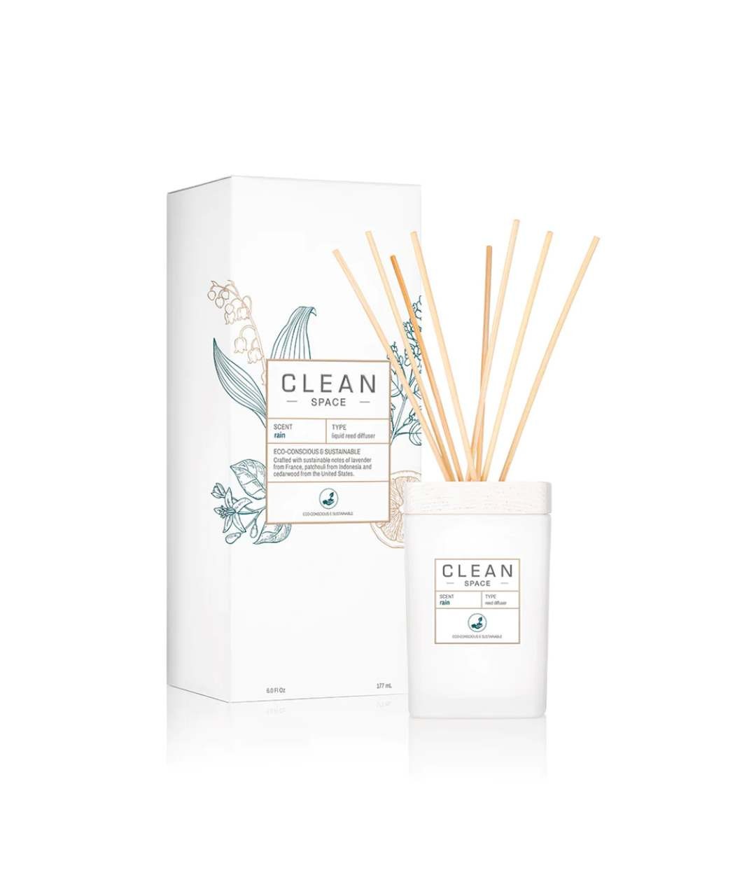 CLEAN SPACE Rain Fragrance Diffuser 177ml CLEAN SPACE Rain Fragrance Diffuser 177ml