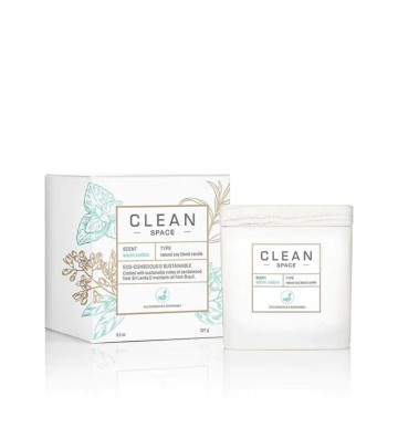 CLEAN SPACE Warm Cotton soy scented candle 227g