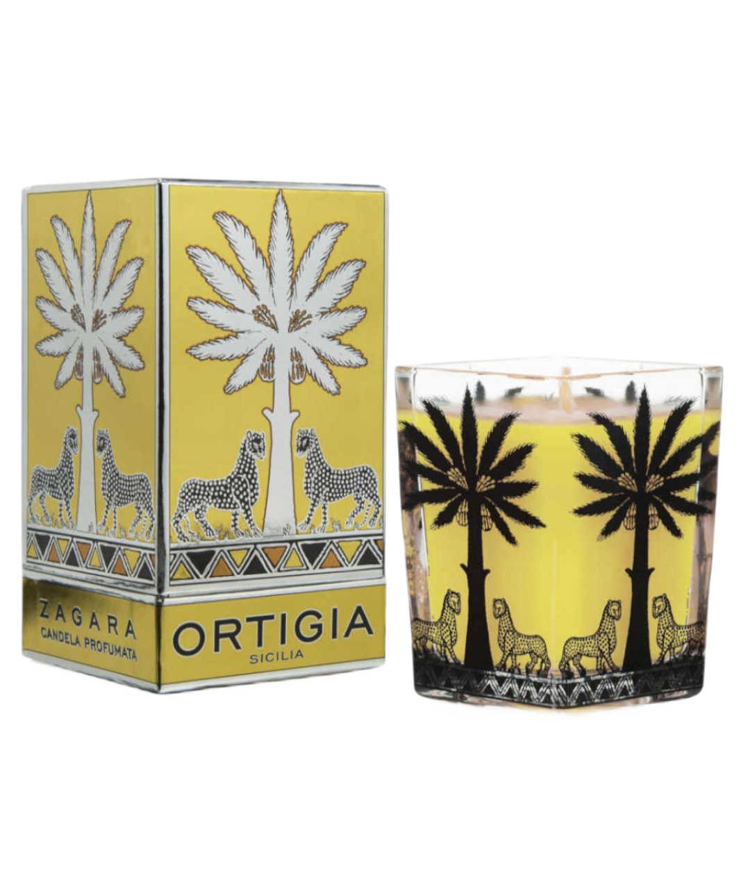 Decorated Candle Square Large pack Decorated Candle Square Large pack