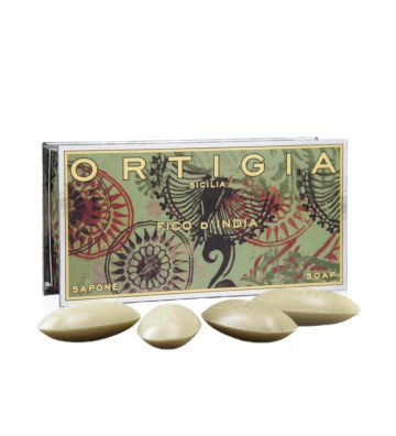 Olive oil soap set 40 g x 4 Fico d'India - Ortigia Sicilia