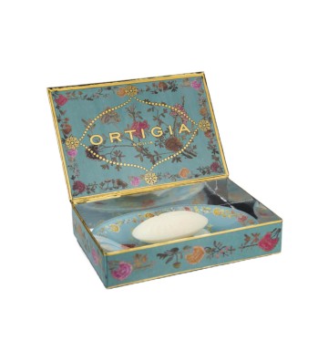 Florio glass plate & olive oil soap set - Ortigia Sicilia