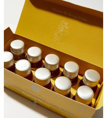 Gold Edition Liquid Marine Collagen 5,000 mg x Pure Biotin (Fresh Raspberry flavor) 10 x 30ml 6