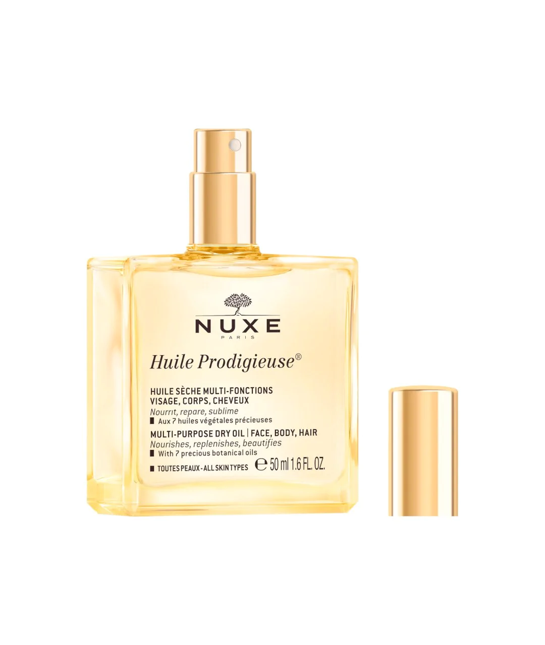 Huile Prodigieuse® Suchy olejek pielęgnacyjny o wielu zastosowaniach 50 ml bez nakrętki