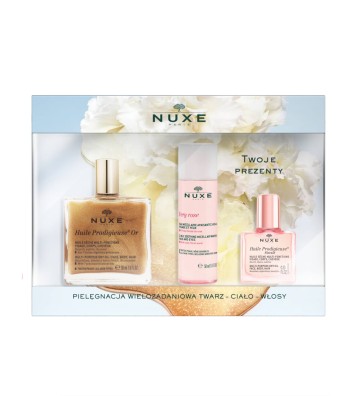 Huile Prodigieuse® ZESTAW HP Or 50 ml + Very Rose 50 ml + HP Florale 10 ml - Nuxe