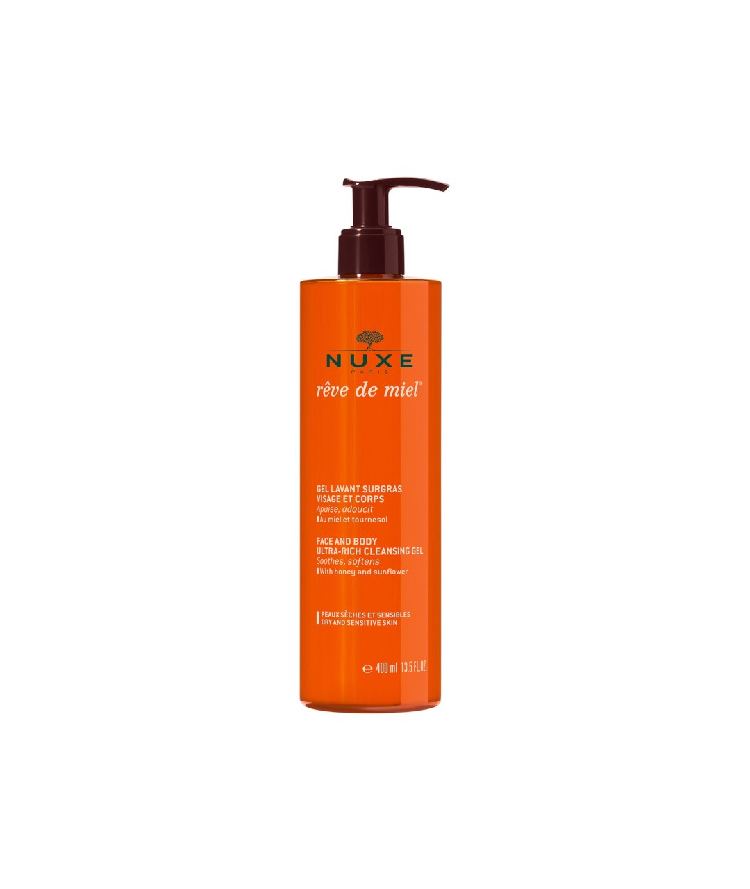 Rêve de Miel® Ultra rich face and body wash gel 400 ml Rêve de Miel® Ultra rich face and body wash gel 400 ml