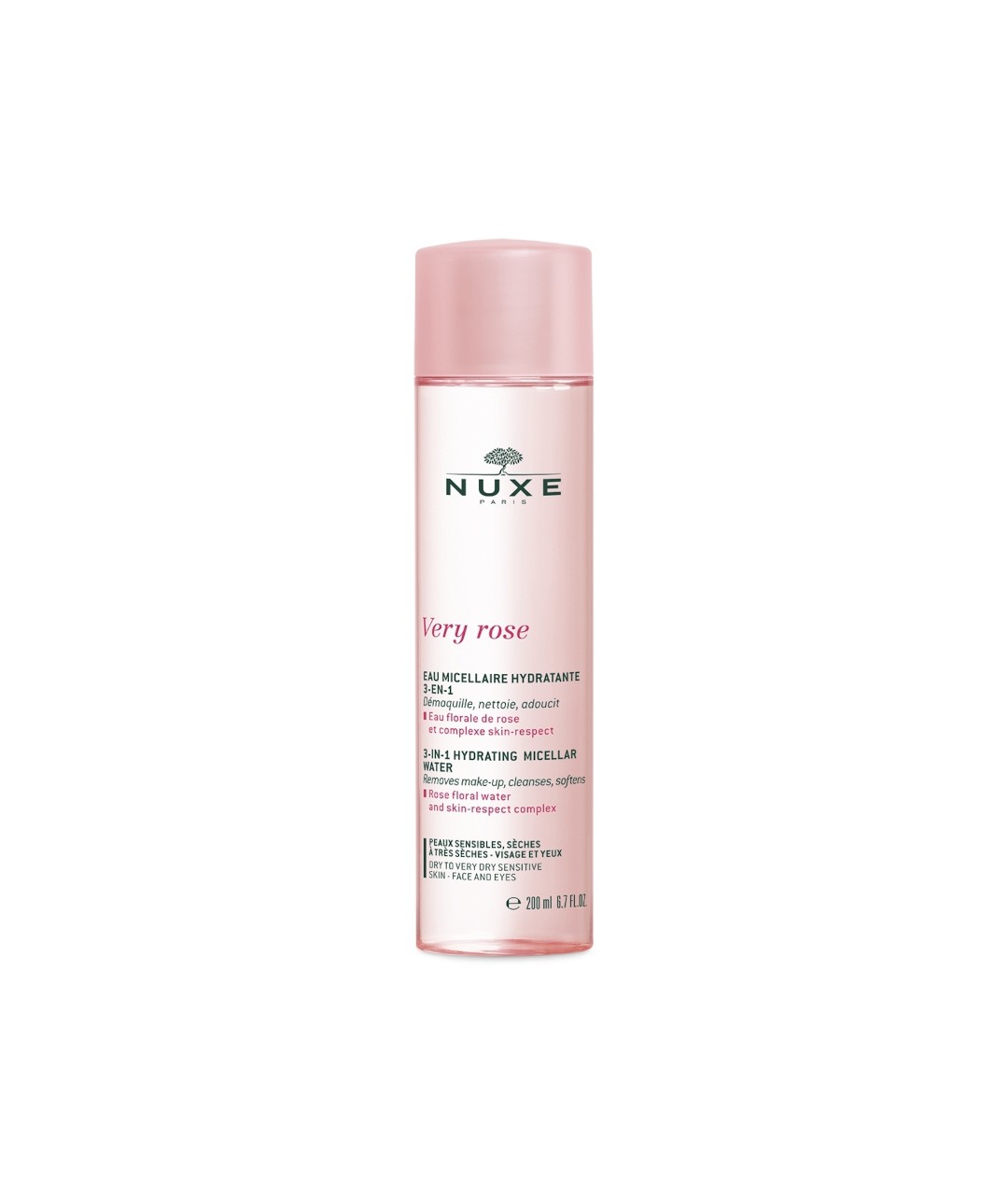 Very Rose Nawilżająca woda micelarna 3-w-1 200ml Very Rose Nawilżająca woda micelarna 3-w-1 200ml