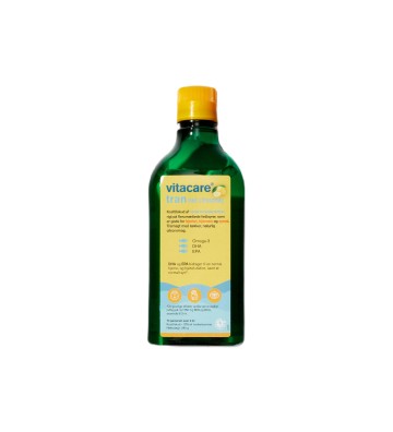 Suplement diety Cod Liver Oil 375 ml cytryna - Vitacare 1