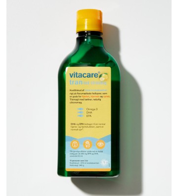 Suplement diety Cod Liver Oil 375 ml cytryna - Vitacare 2