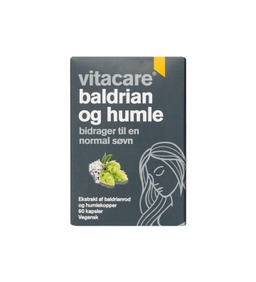 Dietary supplement Valerian and Hops 60 pcs. - Vitacare 1
