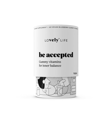 Be Accepted - Suplement diety wspierający dobre samopoczucie w formie żelek 60 szt. - Vely