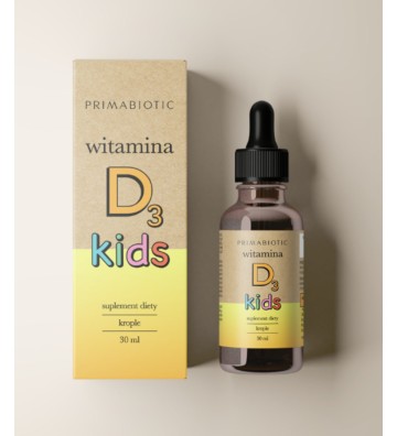 Witamina D3 Kids - krople 30 ml - Primabiotic 2