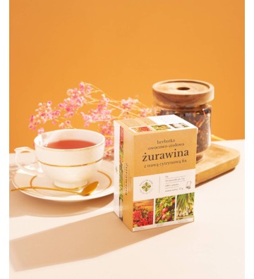 Fruit-herbal tea Cranberry with lemongrass fix 24 x 3 g - Primabiotic 3
