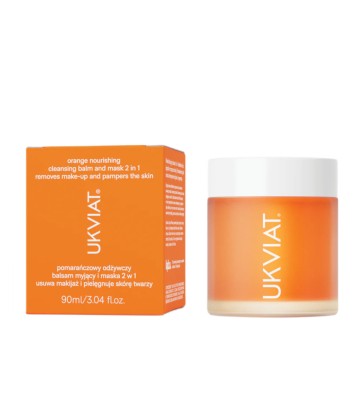 Pomarańczowy odżywczy balsam myjący i maska 90ml - UKVIAT 1