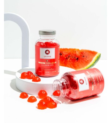 Jelly with Marine Collagen x Biotin x Zinc 600mg (Juicy Watermelon flavor) 60 gels - The Collagen Company 3