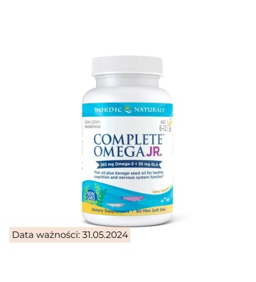 Suplement diety Complete Omega Junior, 283mg Cytryna - Nordic Naturals