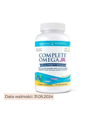 Suplement diety Complete Omega Junior, 283mg Cytryna 180 szt. - Nordic Naturals 1