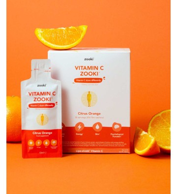 Liquid sachets with liposomal vitamin C in orange flavor 30 pcs. - zooki 4