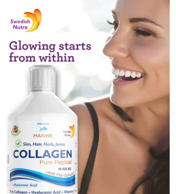 Collagen 10,000 mg Marine- Dietary supplement with collagen 500 ml - Swedish Nutra 2