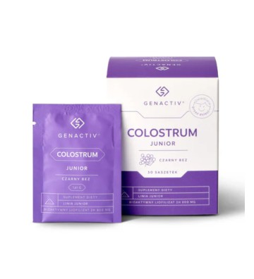 Colostrum Junior z czarnym bzem saszetki 30 szt. - Genactiv