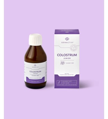 Colostrum Junior z czarnym bzem - zawiesina 150ml - Genactiv 3