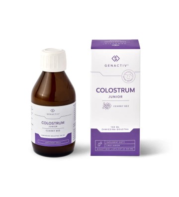 Colostrum Junior z czarnym bzem - zawiesina 150ml - Genactiv 1