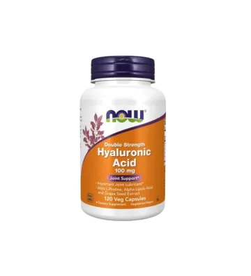 Kwas hialuronowy 100 mg 120 szt. - NOW Foods 1