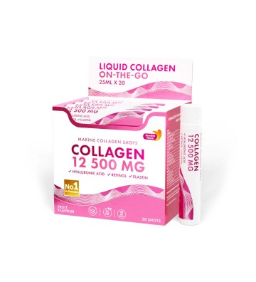 Marine Collagen 12 500 mg Shots - Suplement diety z kolagenem 20 szt. - Swedish Nutra 1