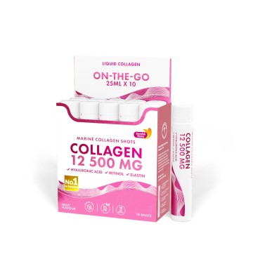 Marine Collagen 12 500 mg Shots - Suplement diety z kolagenem 10 szt. - Swedish Nutra 1