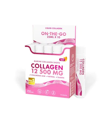 Marine Collagen 12 500 mg Shots - Suplement diety z kolagenem 10 szt. - Swedish Nutra 1