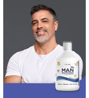 Man 50+ Multivitamin - Multiwitamina dla mężczyzn 500 ml - Swedish Nutra 2