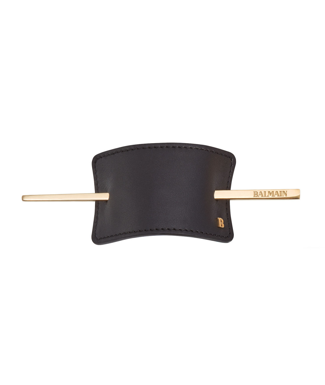 Leather pin with pin Black Leather pin with pin Black
