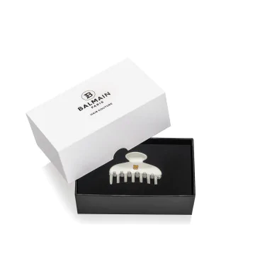 Klamerka do włosów S Biała mała 6 cm x 3 cm - Balmain Hair Couture 2