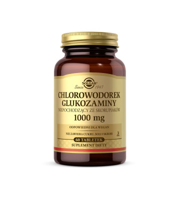 Chlorowodorek glukozaminy 1000mg 60 tabletek - Solgar