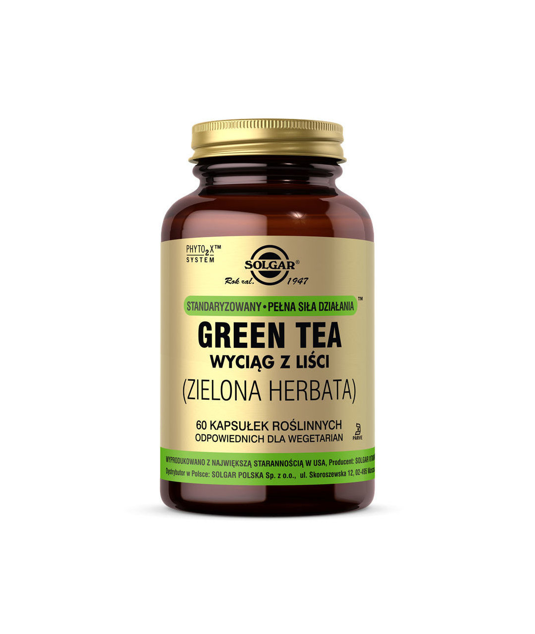 Green Tea (Green Tea) leaf extract 60 capsules.