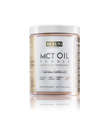Olej MCT w proszku - Naturalna Czekolada 300g - BeKeto 1
