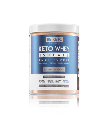 Keto Protein Isolate with MCT - Natural Chocolate 300 g - BeKeto