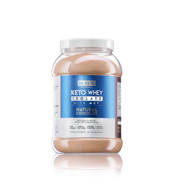 Keto Protein Isolate with MCT - Natural Chocolate 800 g - BeKeto 1