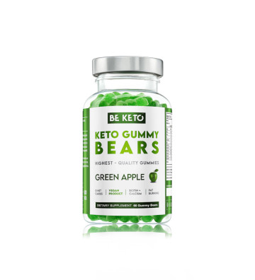 Keto Jelly Bears - Green Apple 60 pieces - BeKeto 1