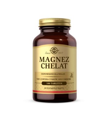 Magnez chelat 100 tabletek - Solgar
