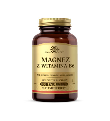 Magnesium with vitamin B6 100 tablets - Solgar 1