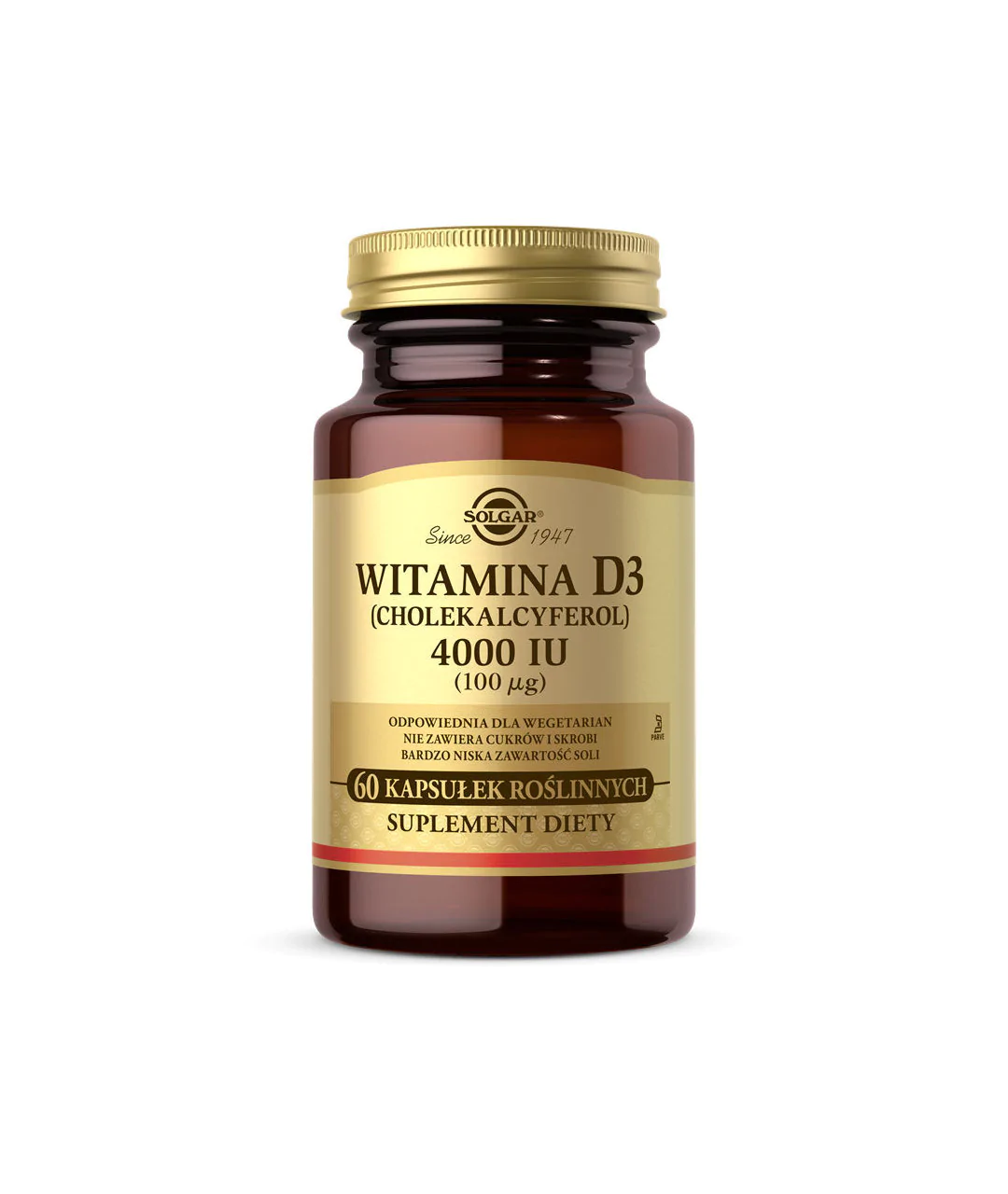 Vitamin D3 4000 IU (100mcg) 60 capsules.