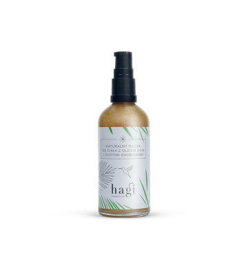 Natural body oil with chia oil and golden particles 100 ml - Hagi 1