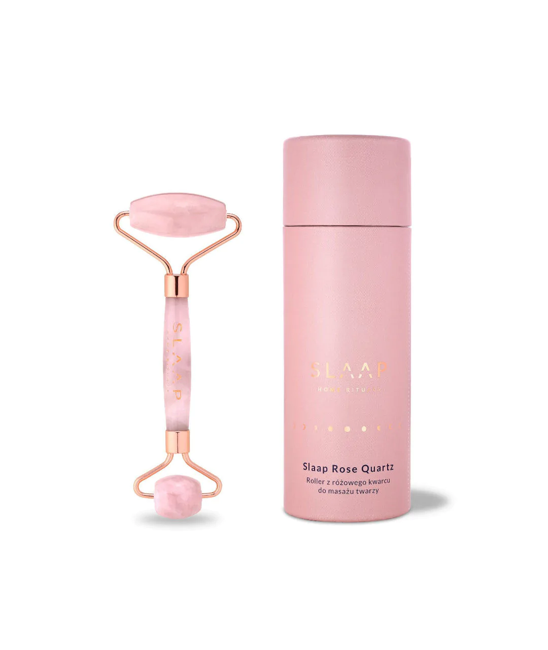Facial massage roller with packaging